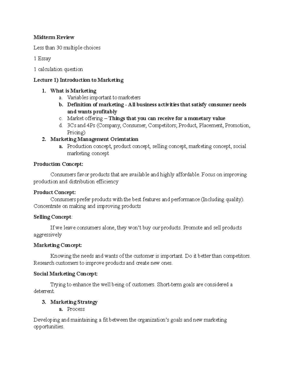 Midterm Review - Midterm Review Less than 30 multiple choices 1 Essay 1 ...