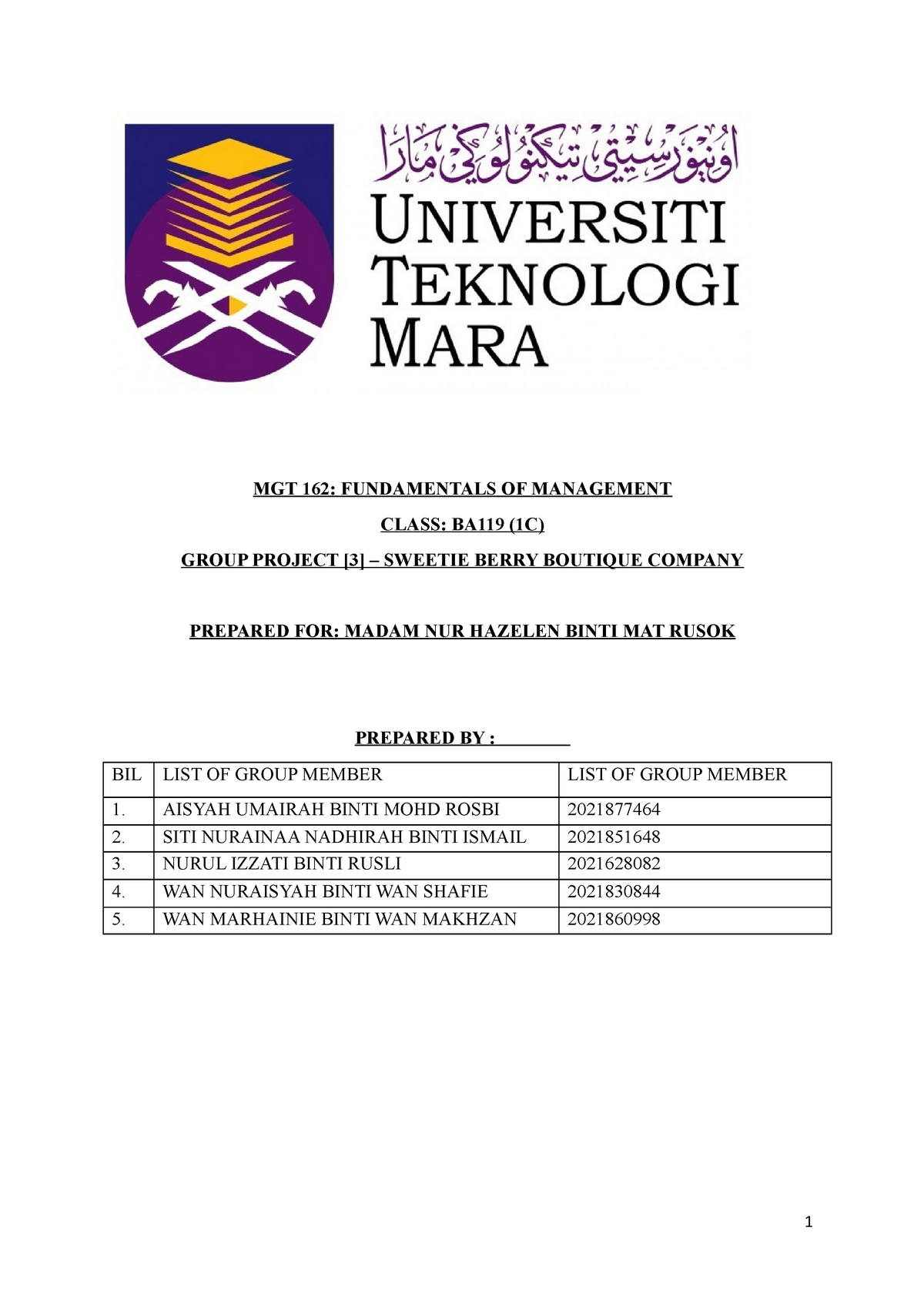 contoh group assignment mgt162