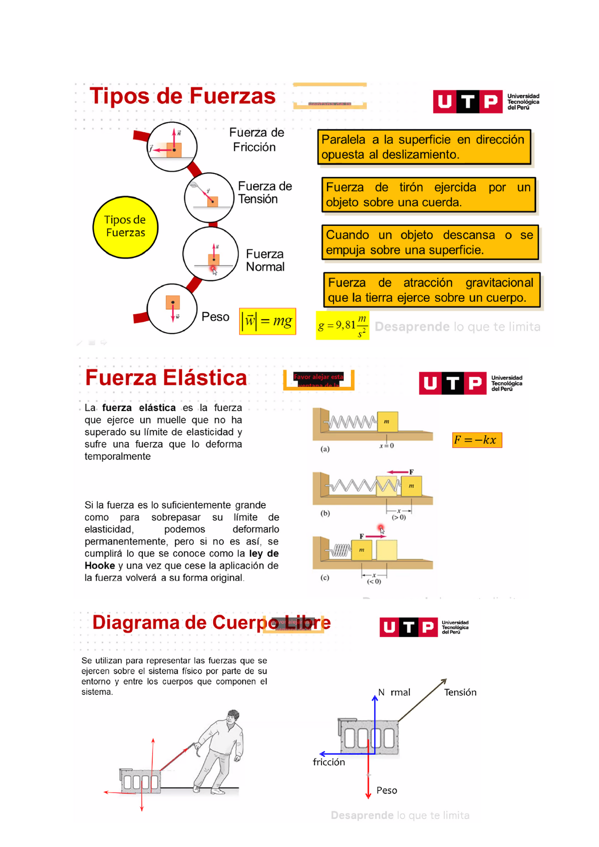 Ejercicios sobre Diagrama de cuerpo libre y fuerzas - Calculo Aplicado a la  Fisica II - Studocu