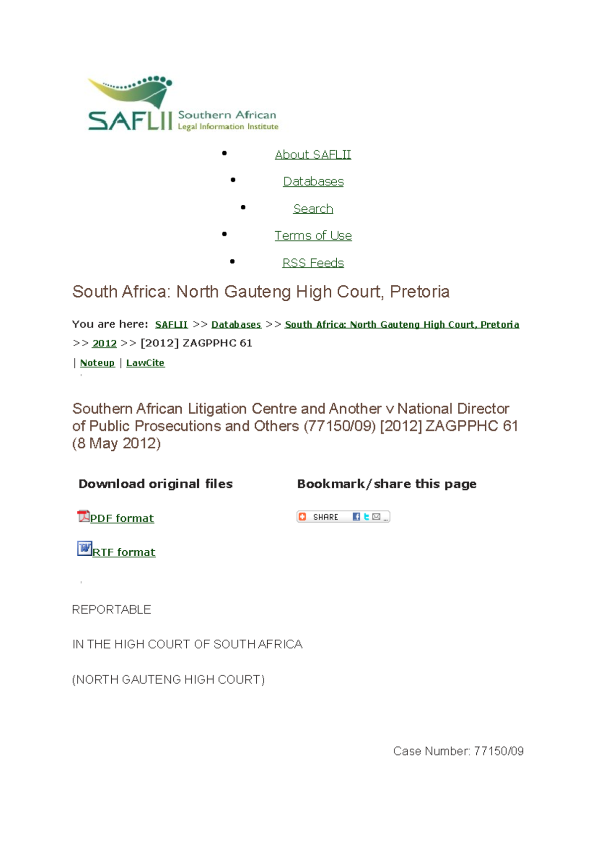 SA must institute prosecution for crimes against humanity - About ...