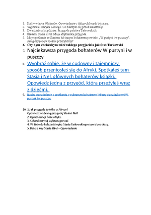 Temety na wypracowanie