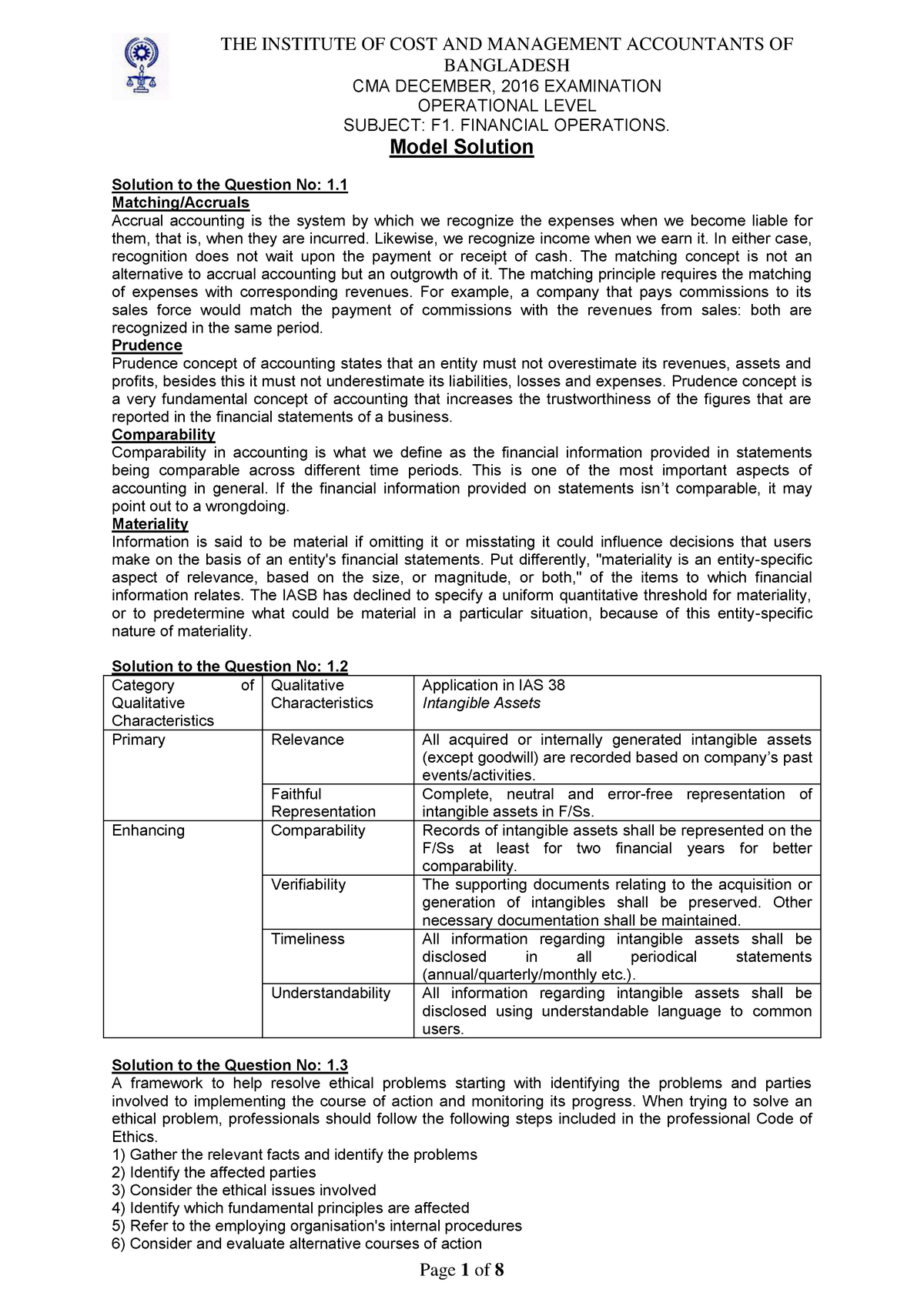 2016 .12 - F1 Solution - CMA - December-2016 - Financial Management ...