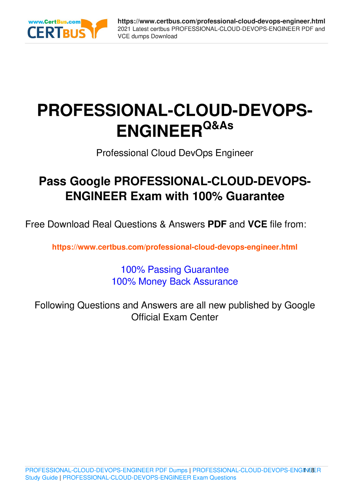 Professional-Cloud-DevOps-Engineer Latest Exam Question