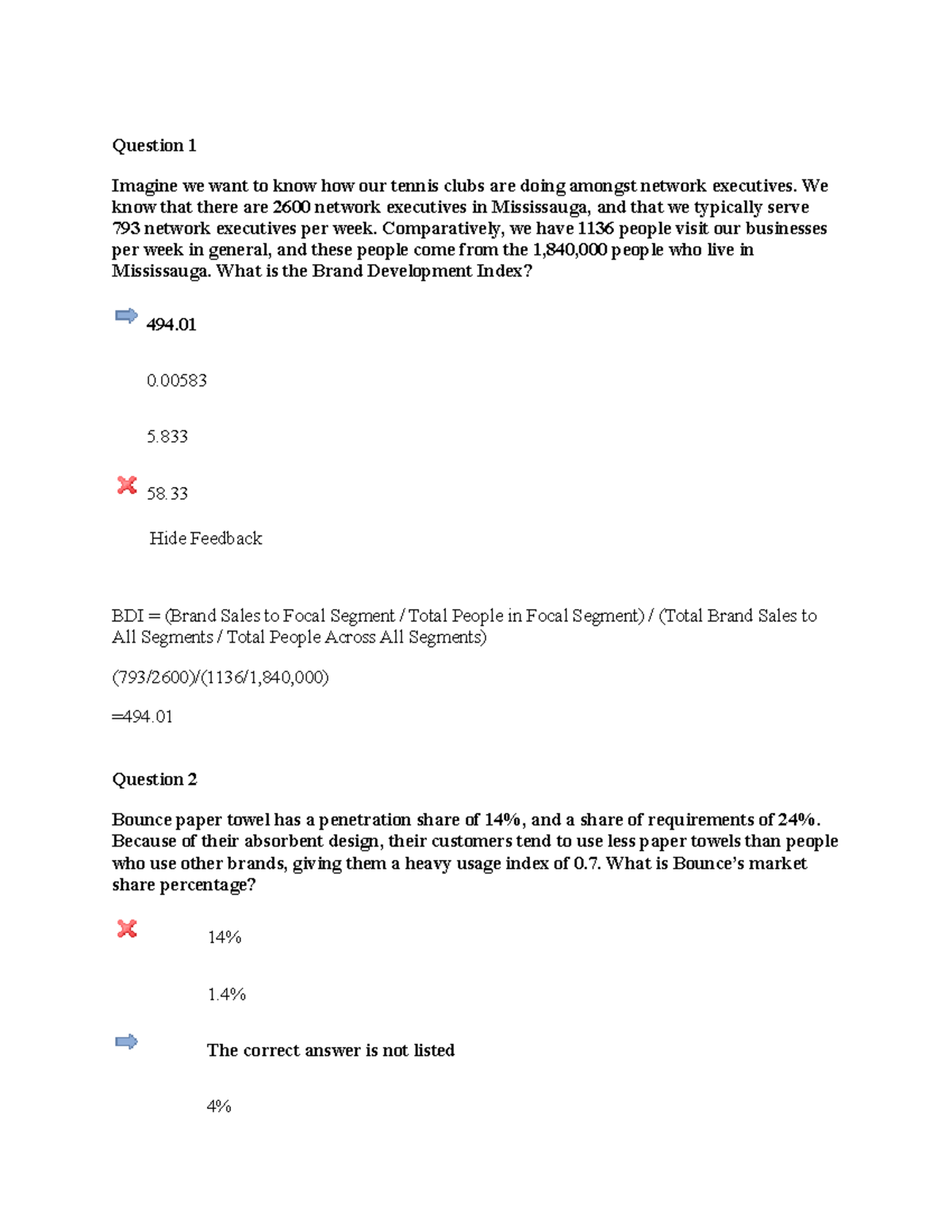 MKT 300 Quiz 3 Attempt 3 - Question 1 Imagine We Want To Know How Our ...