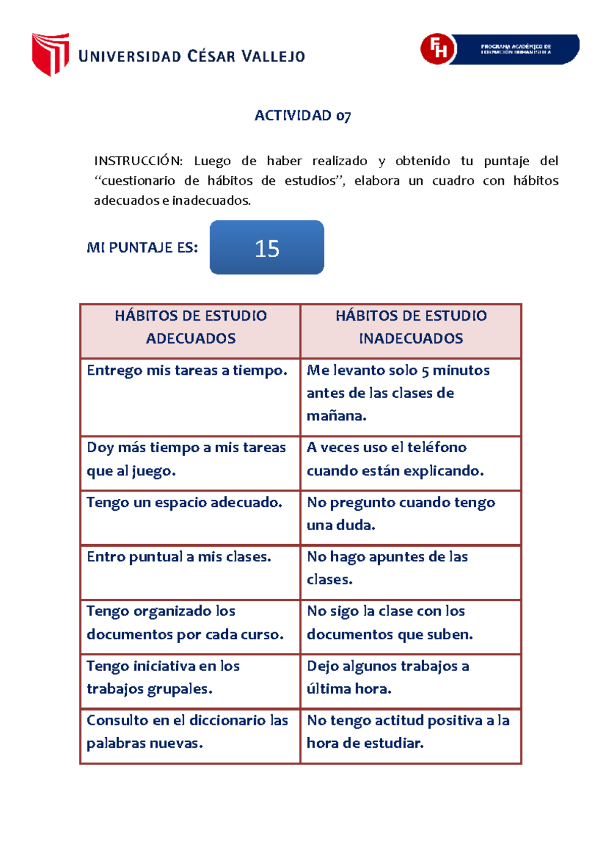 Portafolio Cuadro DE Habitos Adecuados E Inadecuados - ACTIVIDAD 07 MI ...