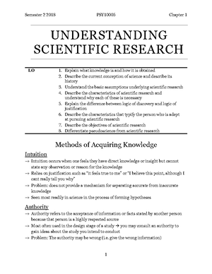 psy10005 introduction to research methods assignment 1 critical review