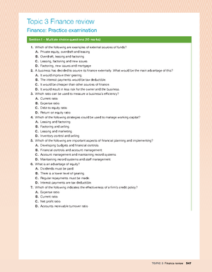 Past HSC Business Studies Section III and IV Questions and Answers ...