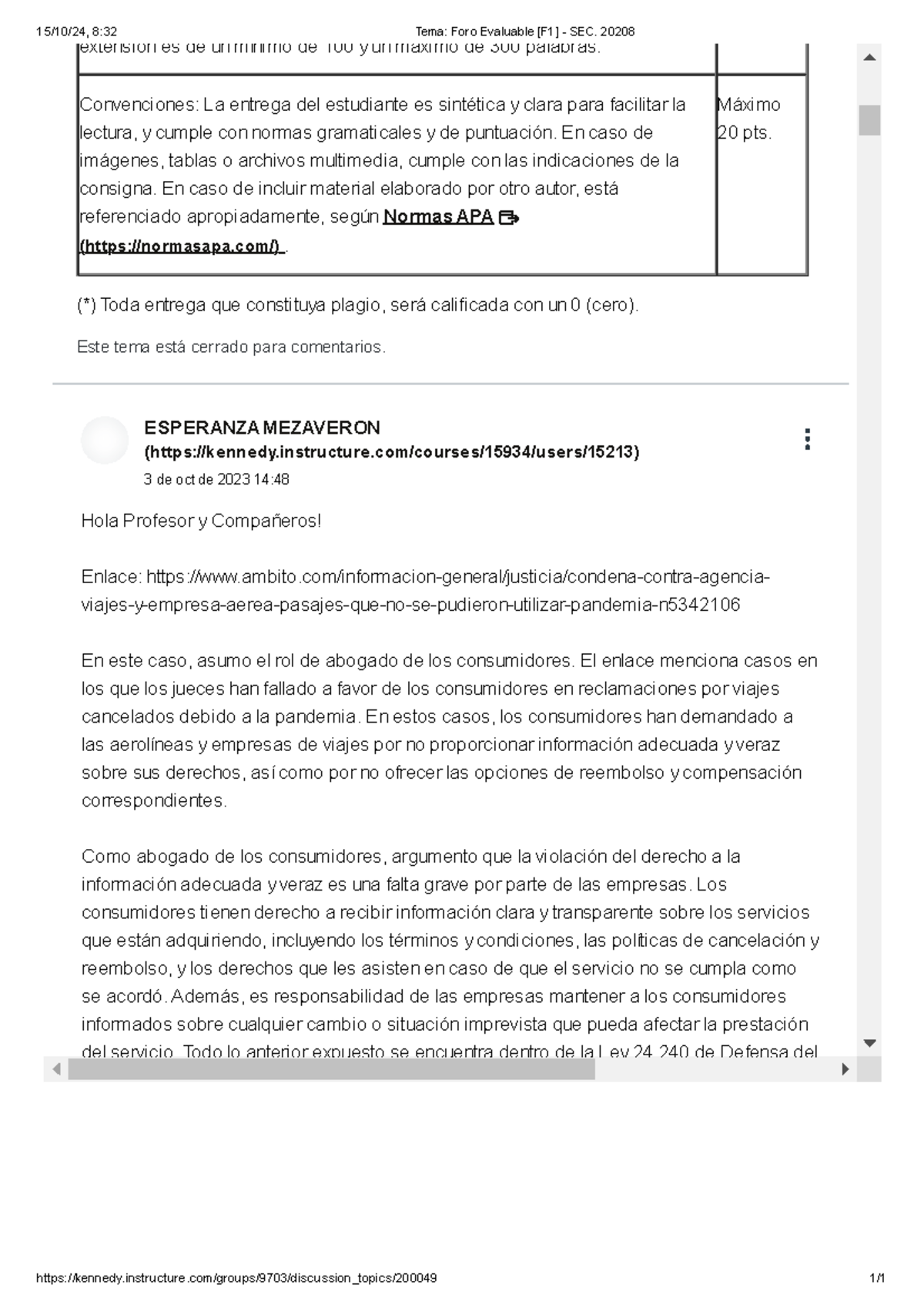 Tema Foro Evaluable [F1] - SEC. 20208 - Este tema está cerrado para ...