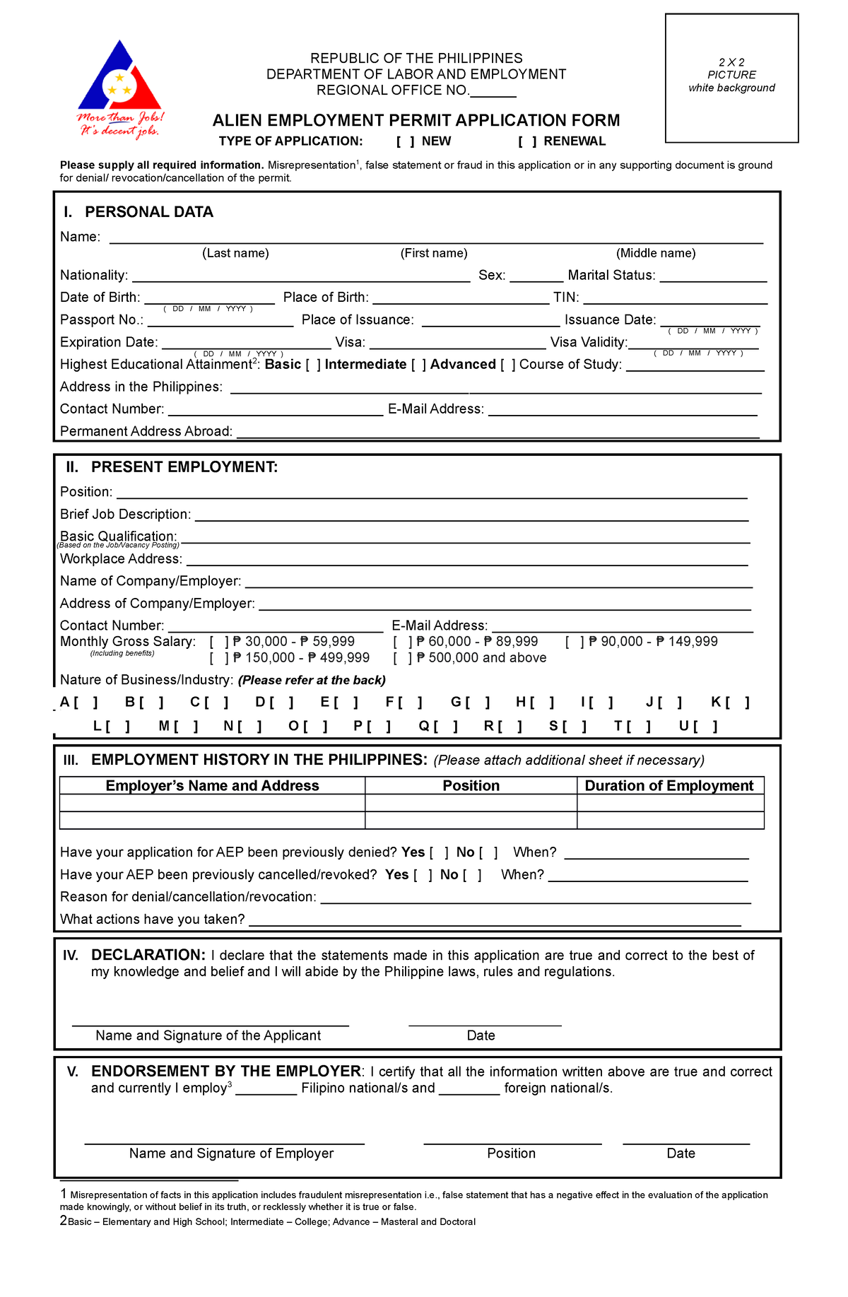 EsprdAEPFORMRevised Application Form20210422v2 REPUBLIC OF THE