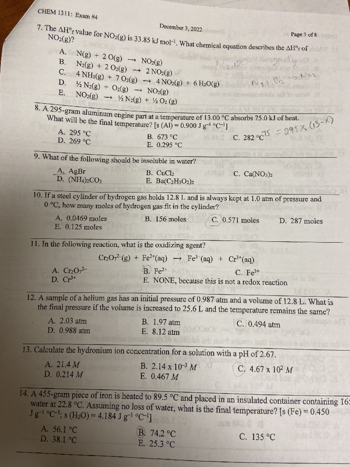 IMG 0686 GEN CHEM 1 Past questions - CHEM 1311 - Studocu