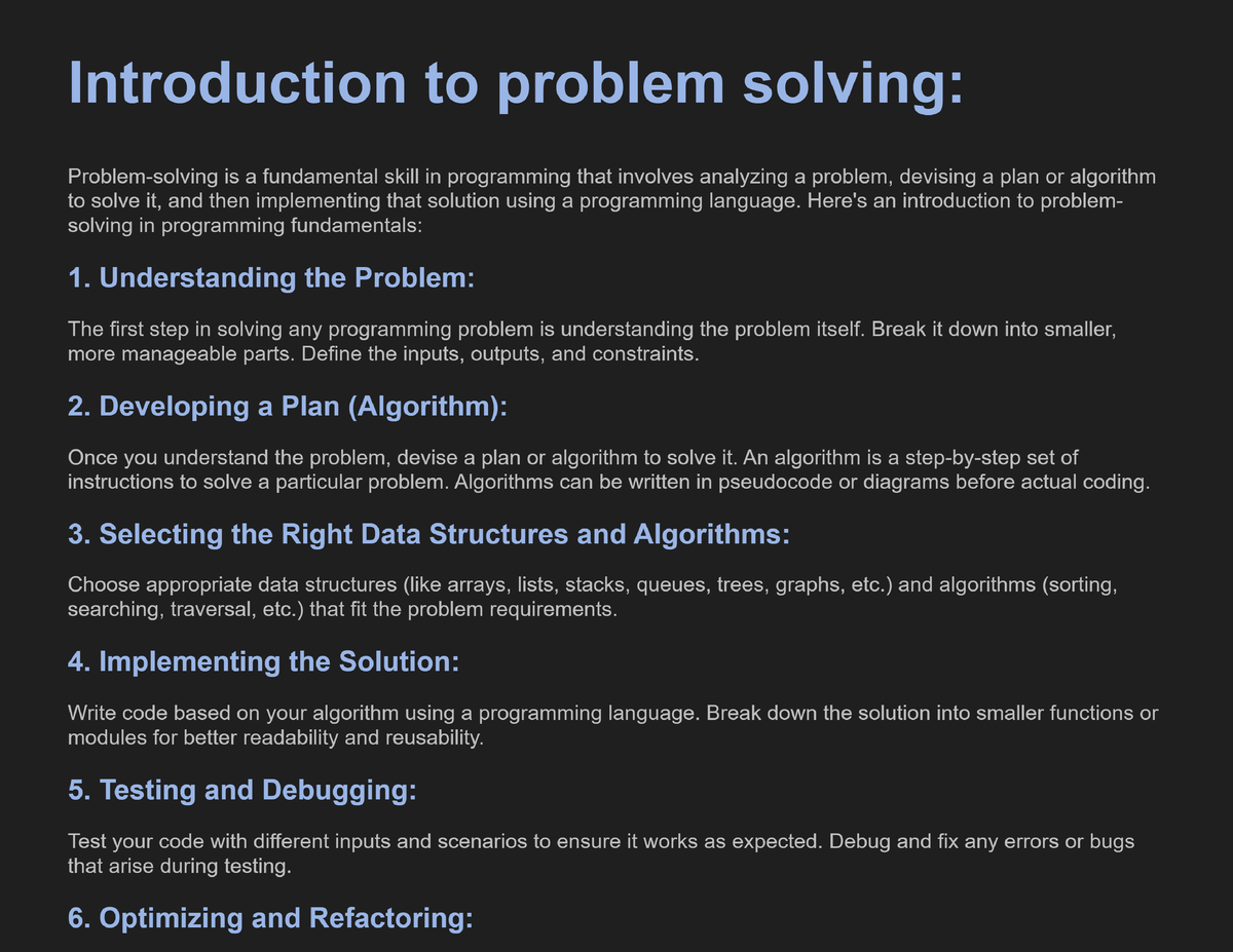 uo problem solving and programming