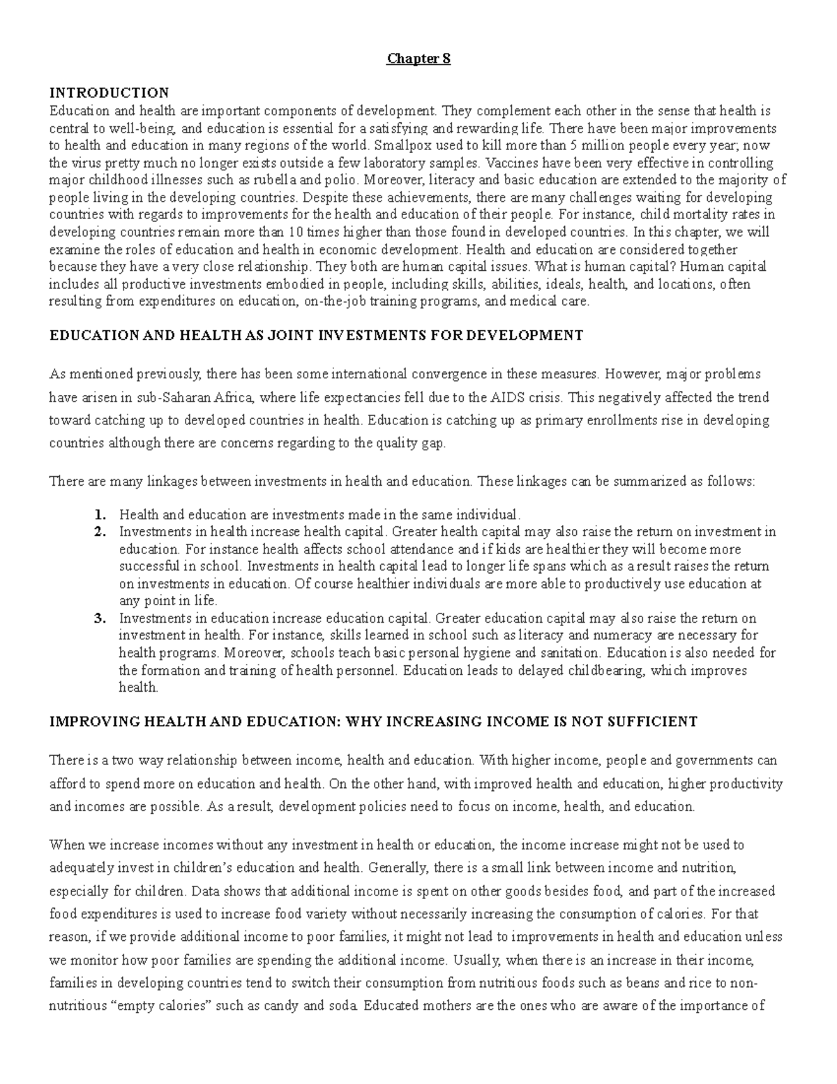 Chapter 8 environmental economics Lecture notes - Chapter 8 ...