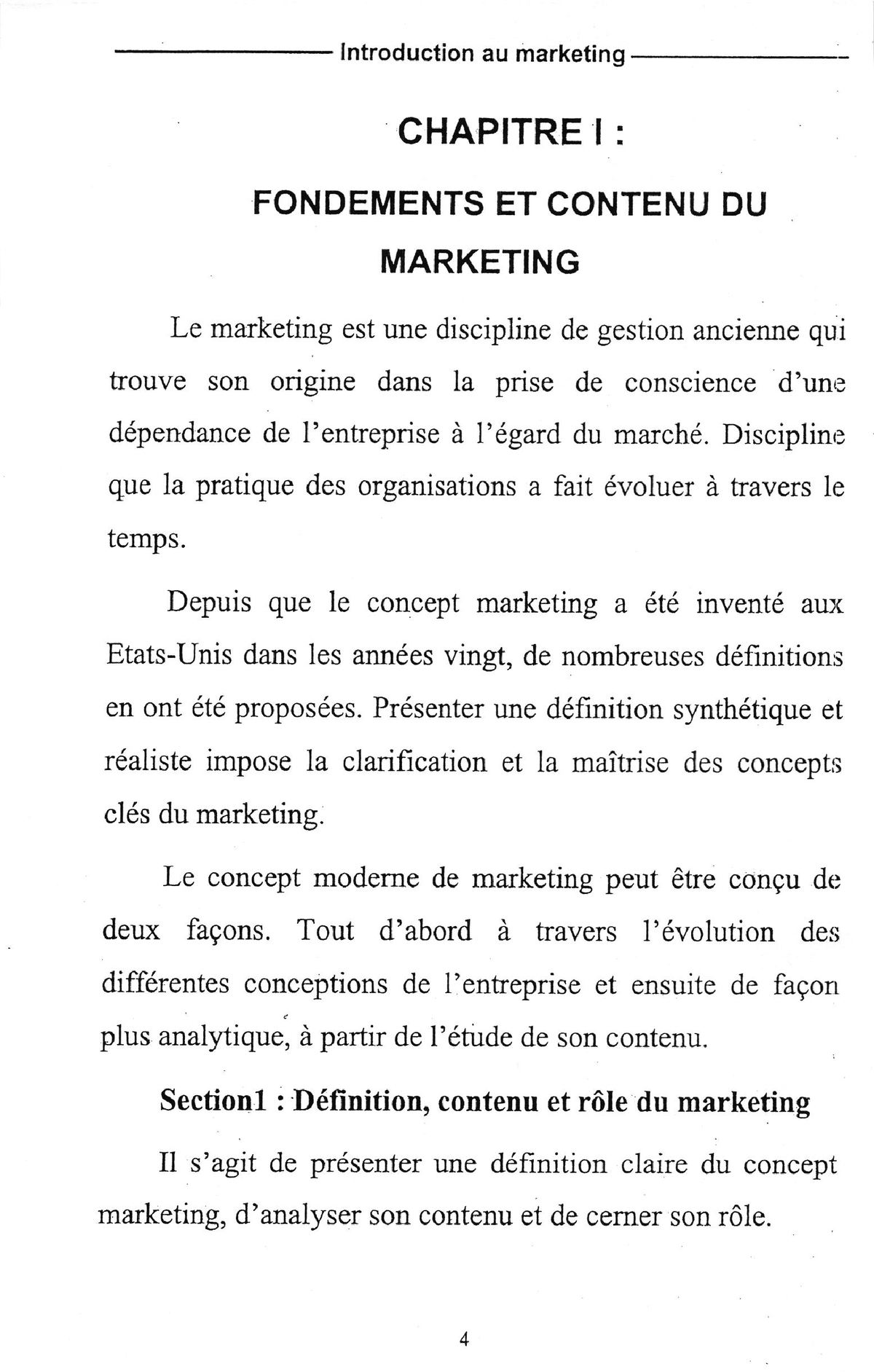 Cour Introduction Au Marketing Chapitre 1 , Semestre 3, Prof Ailli ...