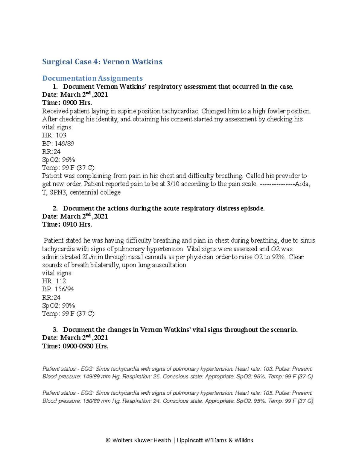 Surgical Case 04 Vernon Watkins Surgical Case 4 Vernon