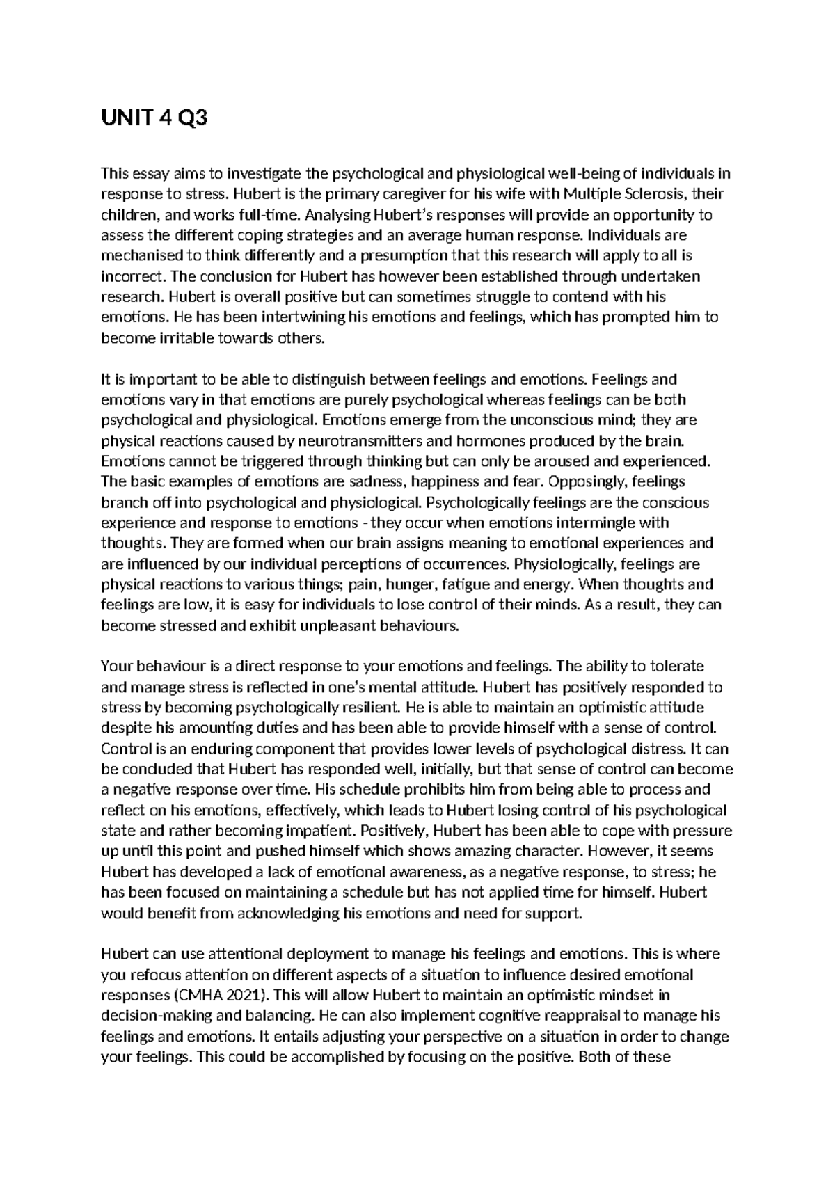 UNIT 4 Q3 - 19 APR - Unit 4 - UNIT 4 Q This essay aims to investigate ...