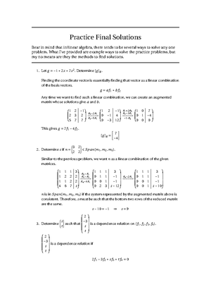 Final Practice Questions - MATH 21 Fall 2017 Final Practice Questions ...