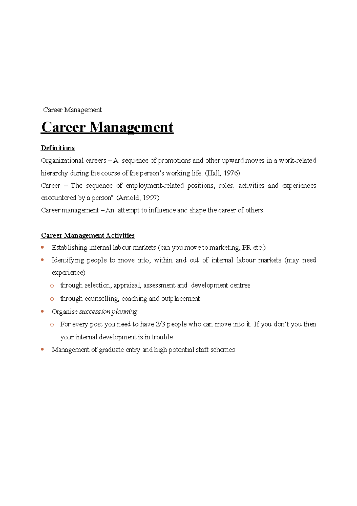 career-management-lecture-notes-5-career-management-career