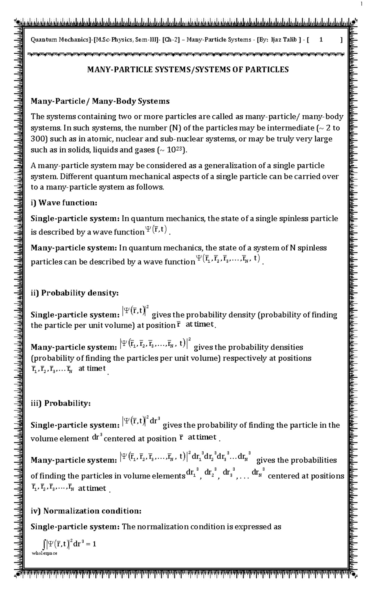 000 Many Particles Systems FTBP - 32p - Quantum Mechanics]-[M-Physics ...