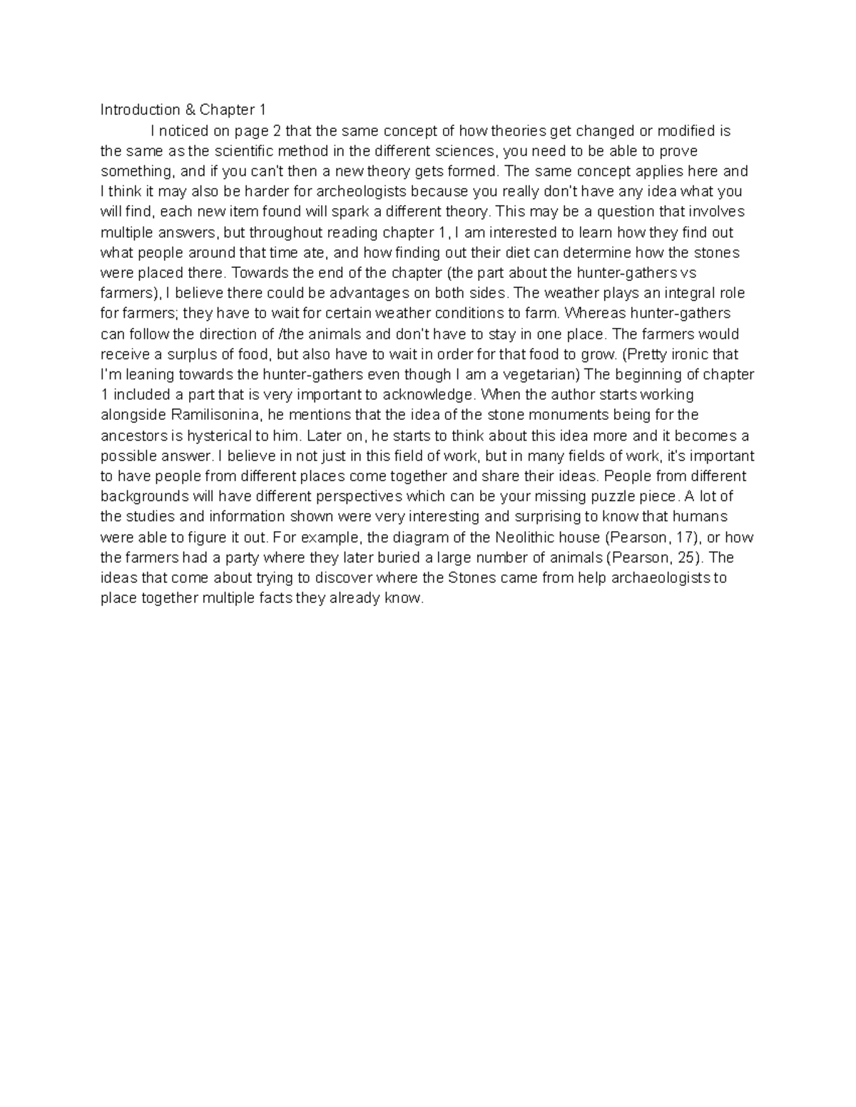 ANTH 240 Chapter Notes - Introduction & Chapter 1 I noticed on page 2 ...