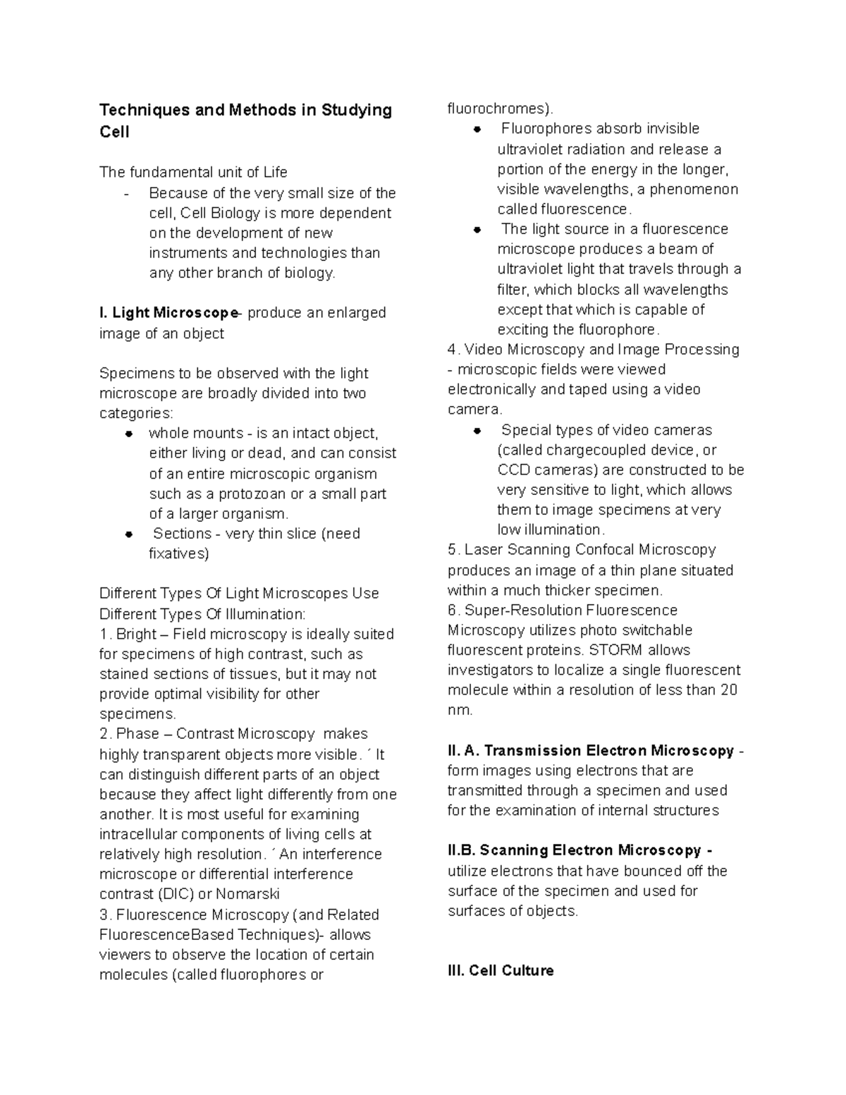 Biosci-Reviewer - Can be of help on your exams - Techniques and Methods ...