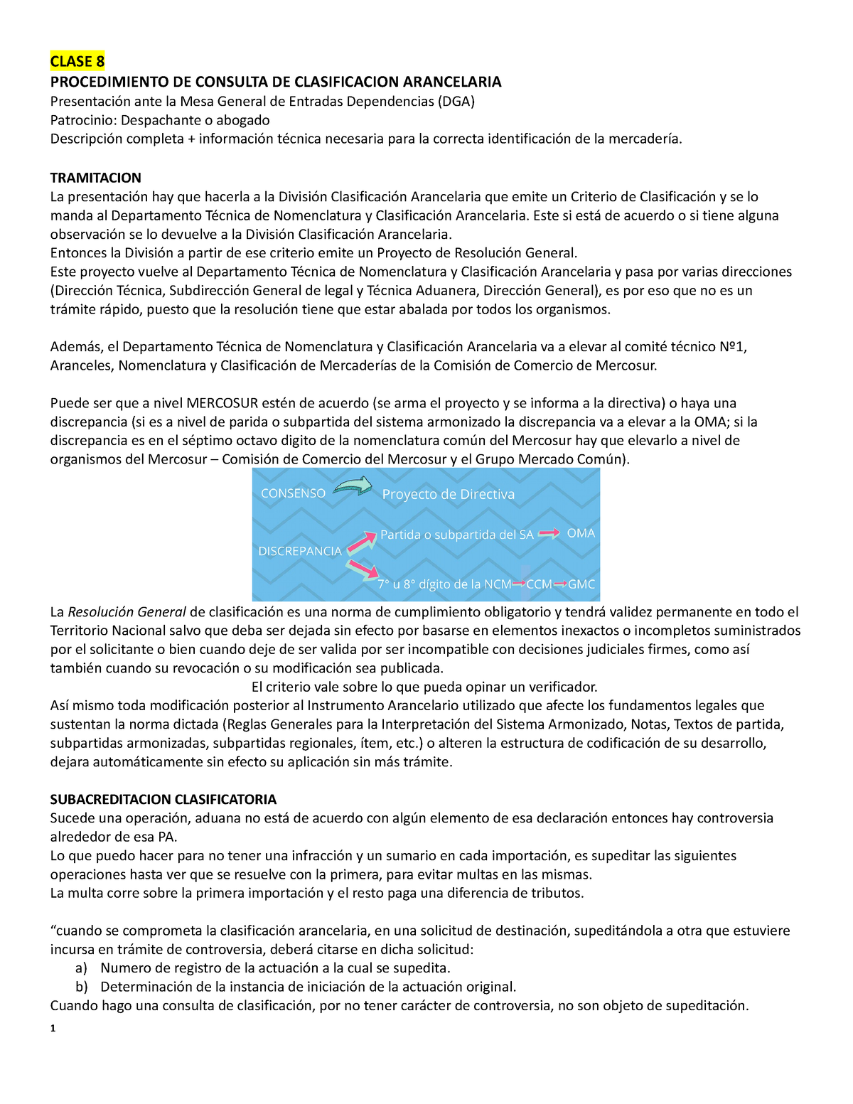 Sp Clasificacion Arancelaria - CLASE 8 PROCEDIMIENTO DE CONSULTA DE ...