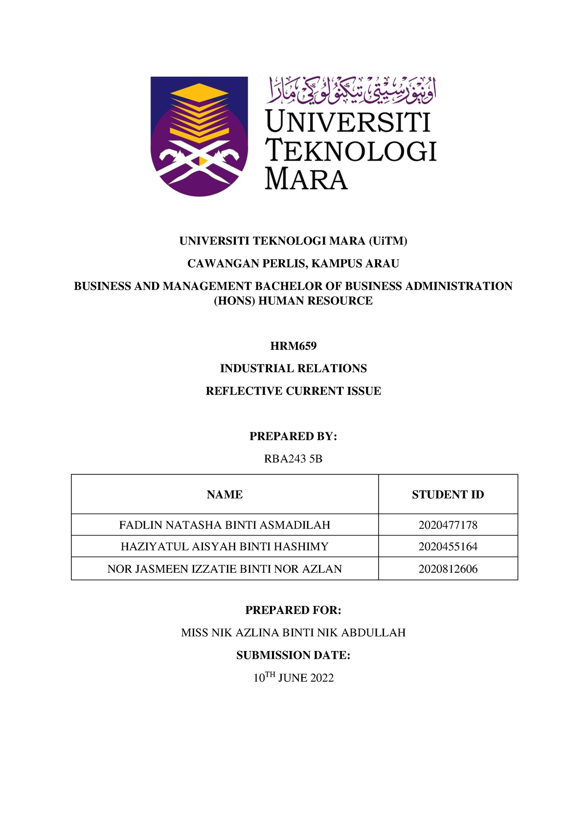 hrm659 group assignment