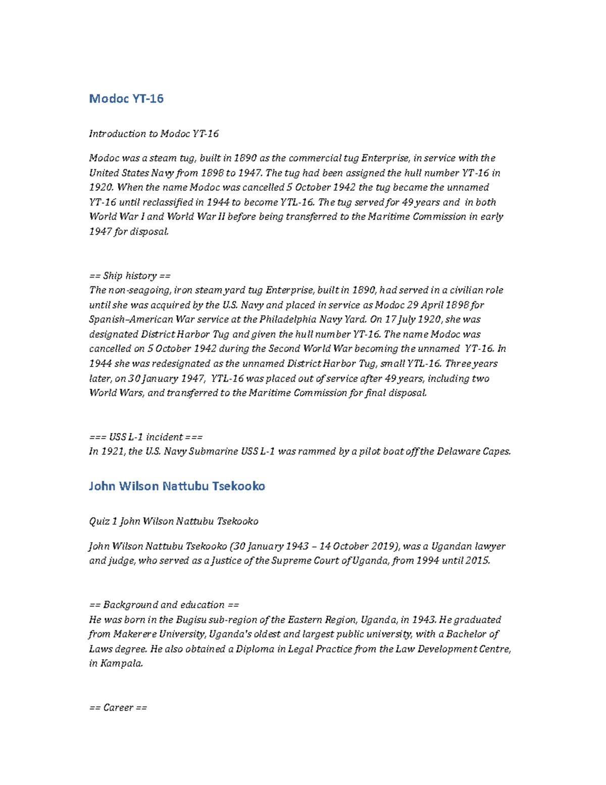 PSY167 Essay Modoc YT16 Modoc YT Introduction to Modoc YT Modoc