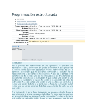 Actividad 1 Programaci+¦n Estructurada - Nombre De La Materia ...