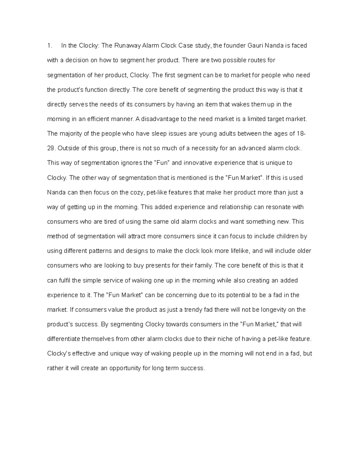 Clocky Case Grade B+ In the Clocky The Runaway Alarm Clock Case