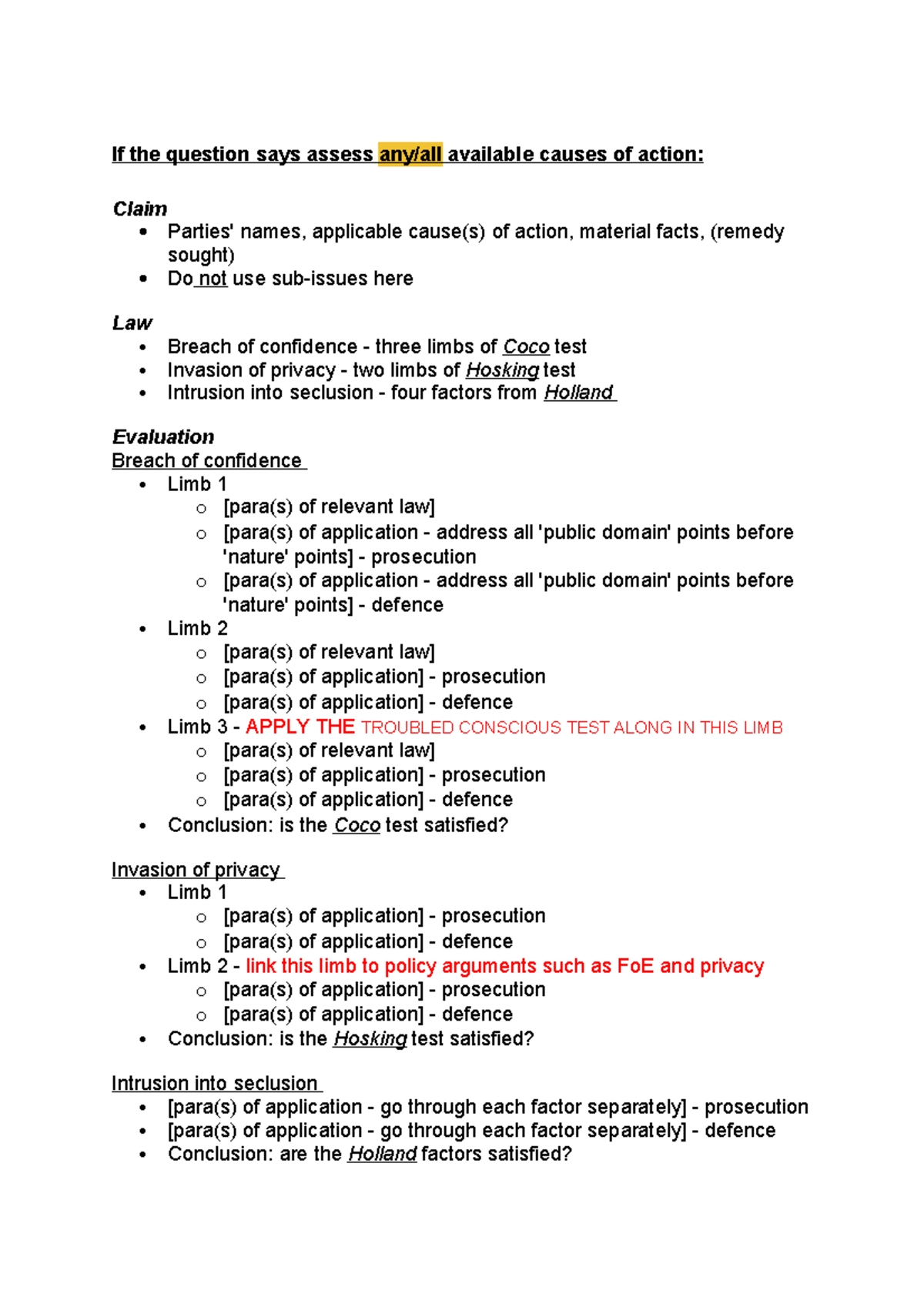 CLEO Format LAWS 122 Introduction to Case Law Victoria University