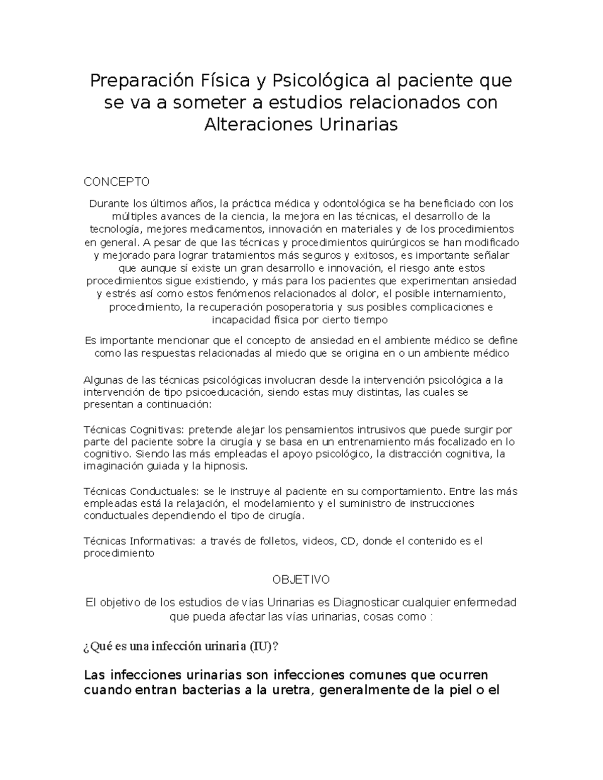 Preparación Física y Psicológica - Preparación Física y Psicológica al ...