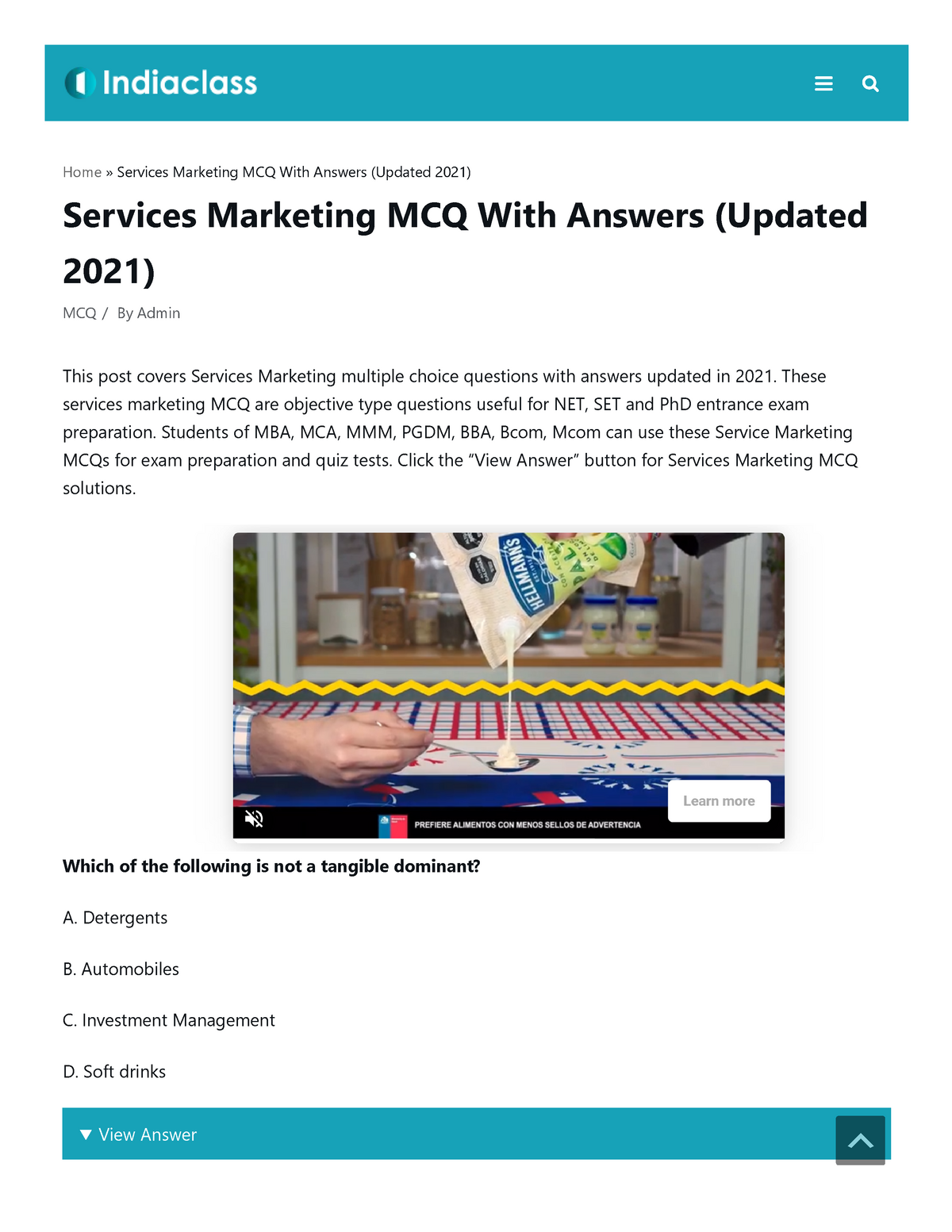 Digital Marketing Mcq Questions For Multiple Choice By Pdf Advertising ...