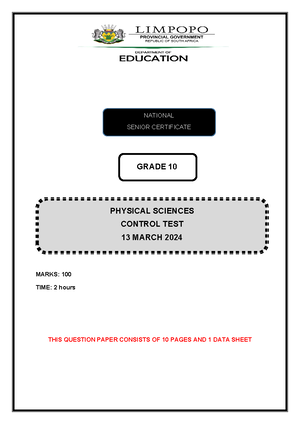 PHSC GR 12 March 2024 Common TEST Final - [Type here] MARKS: 100 TIME ...