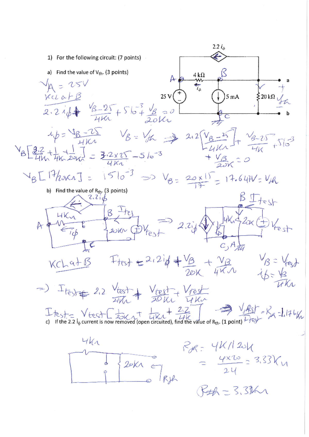 Electric Circuit Q2 solution - Studocu