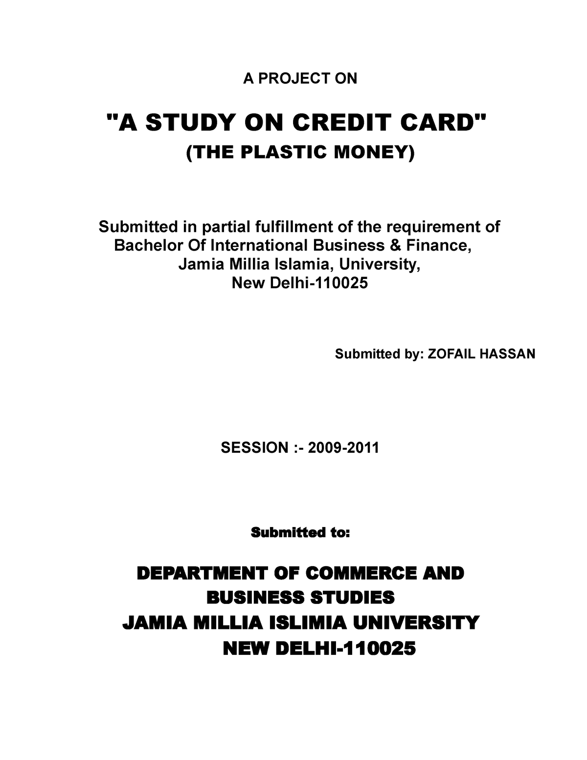 case study of credit card