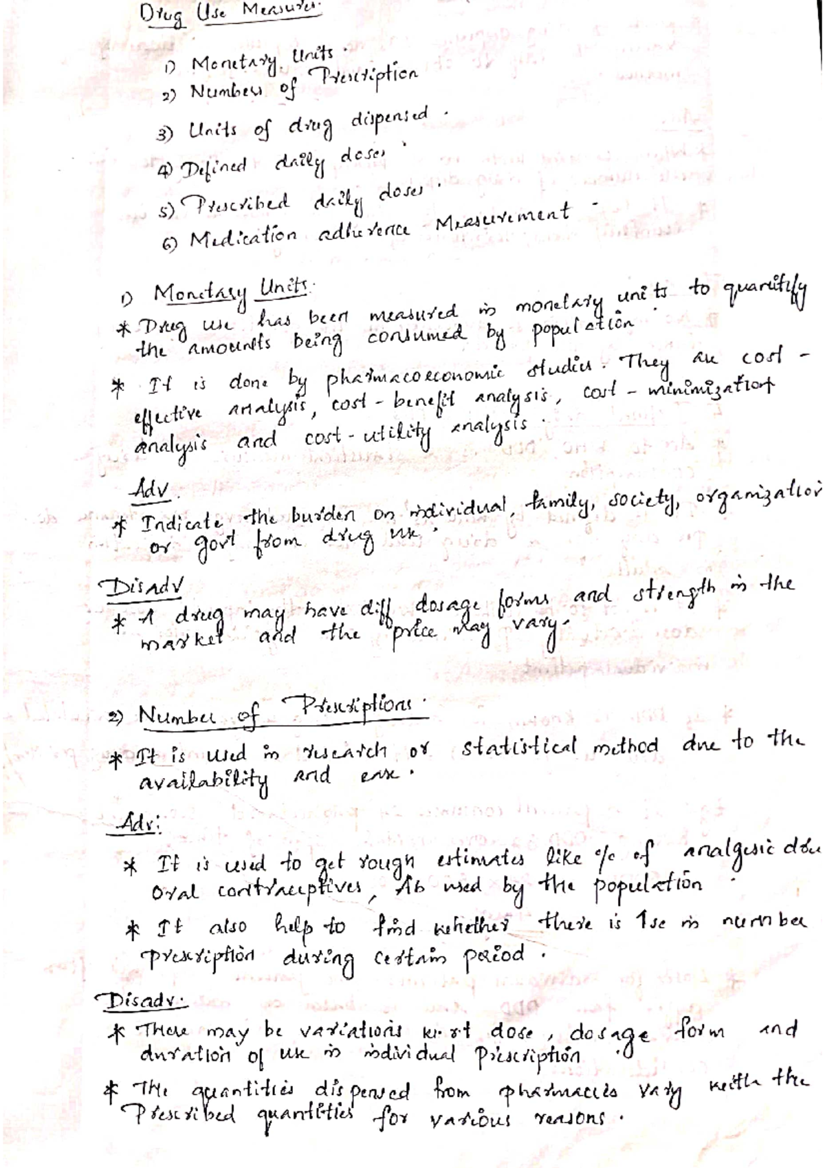 Drug Use Measures - Doctor Of Pharmacy - Studocu