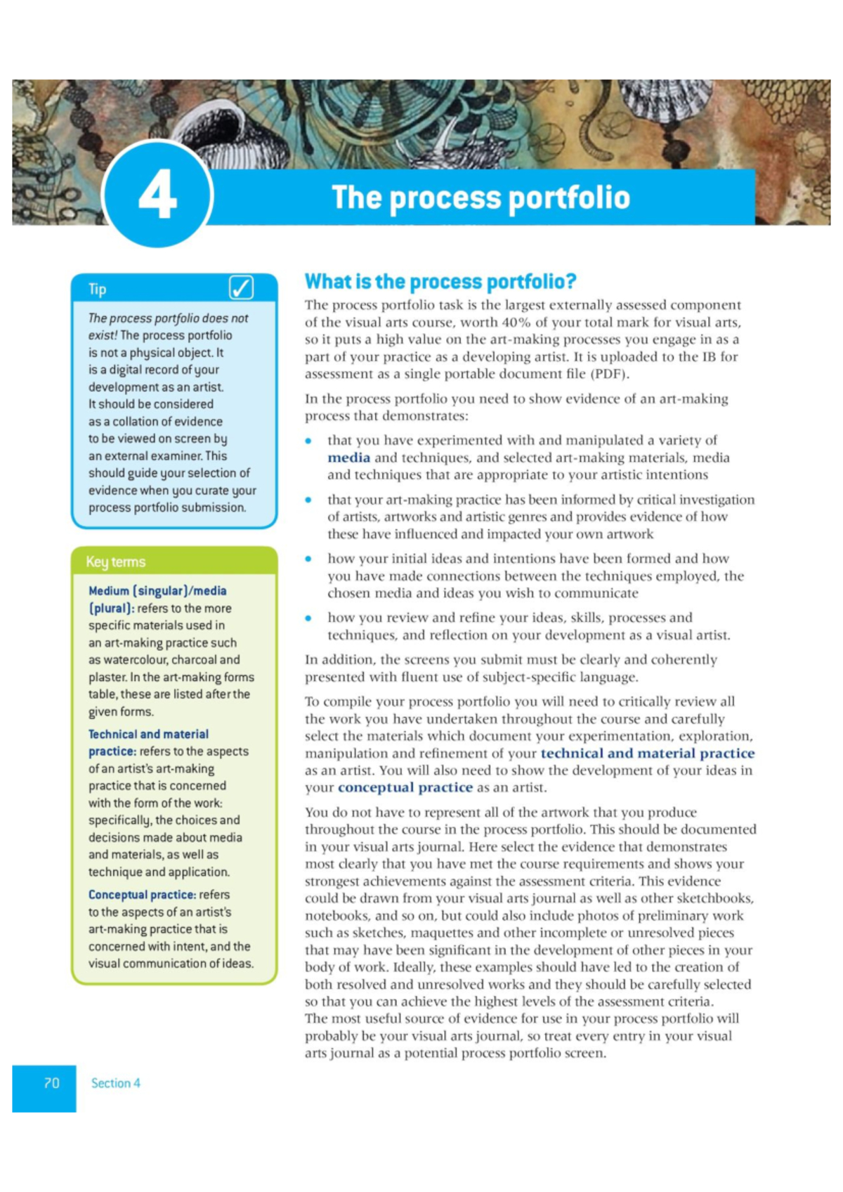 Guide for PP - practive material - 4 The process portfolio Tip What is ...