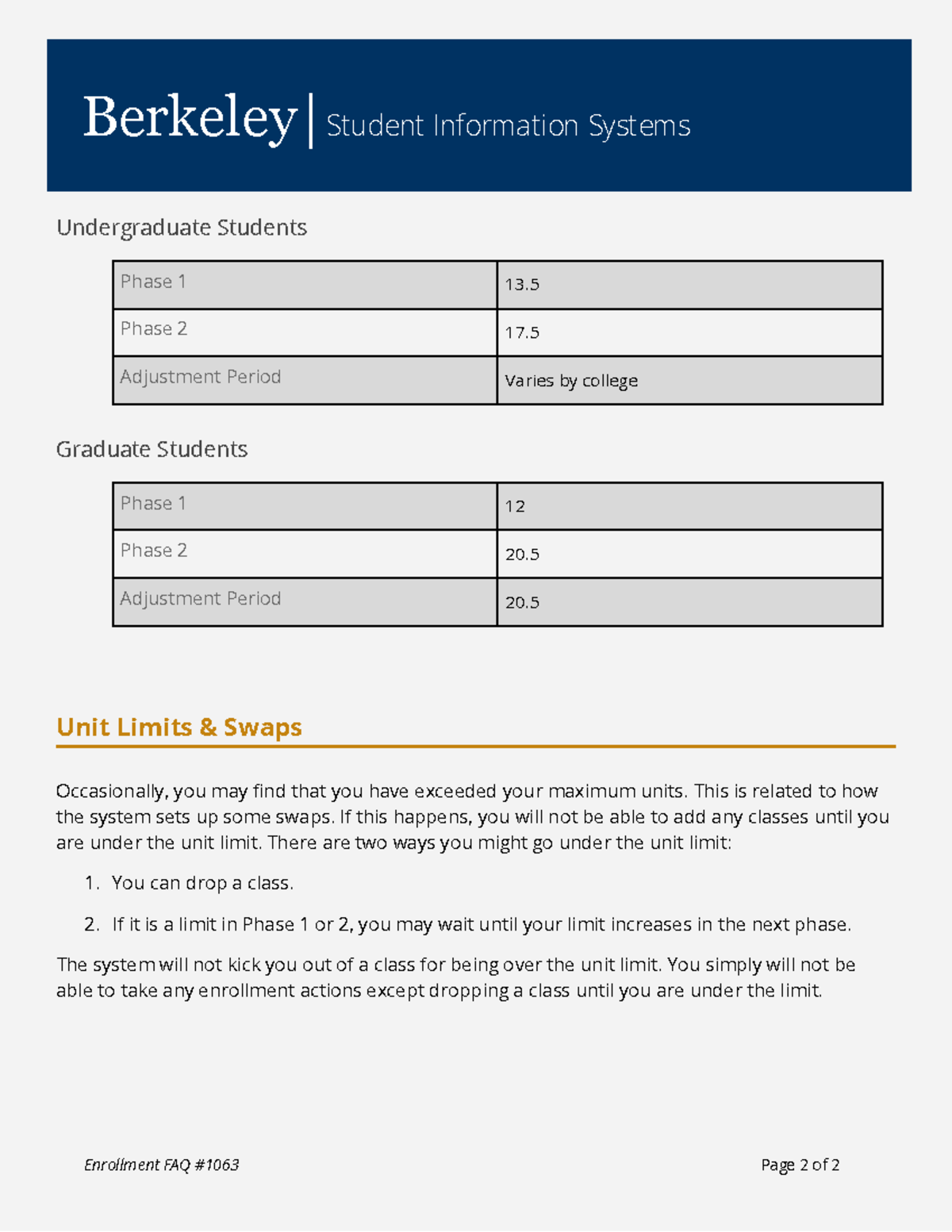 1063 Unit Limits - Google Docs - Berkeley|Student Information Systems ...