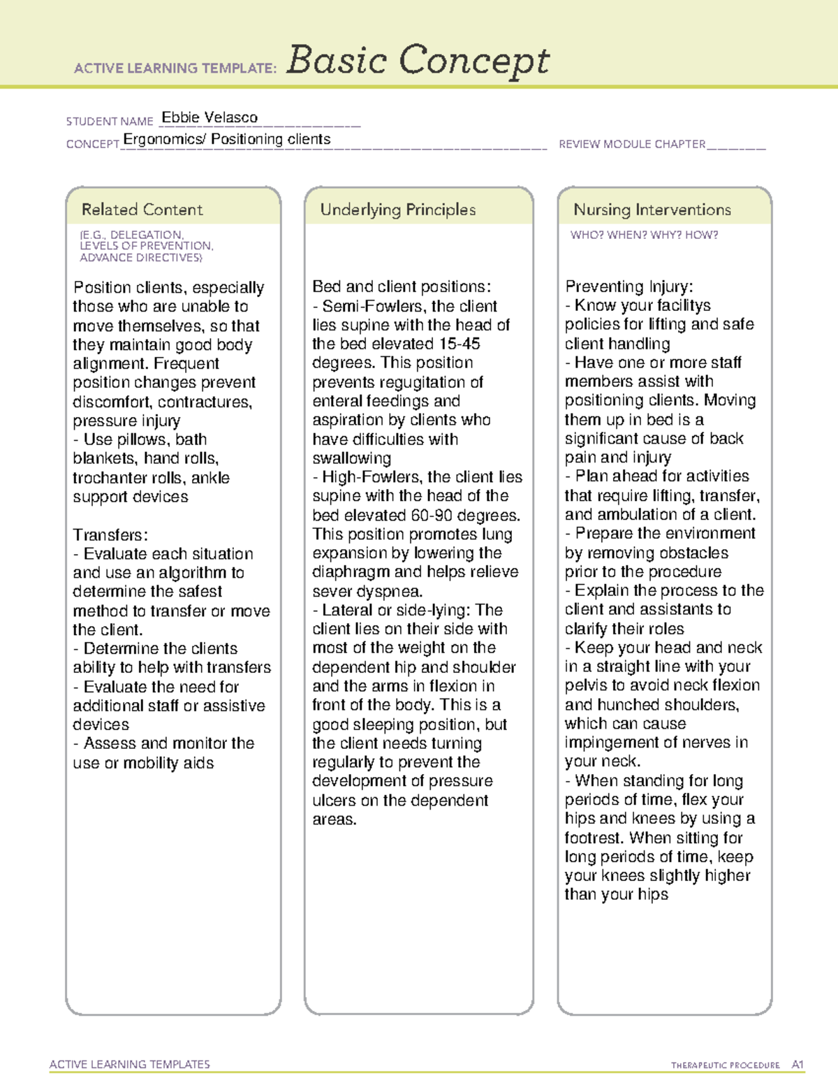 Basic Concept A ATI Learning Stacks templates used for drug