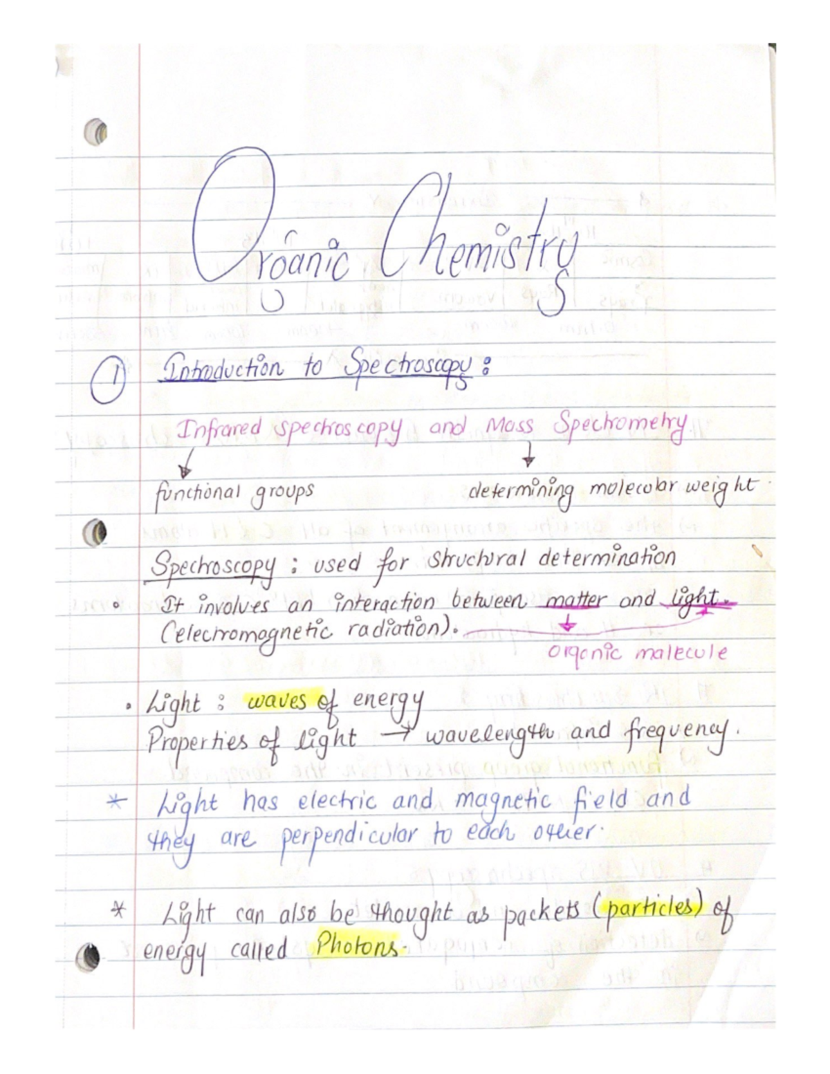 IR and NMR - Lecture notes 1 - Younic C a Chanistry Introduction to ...