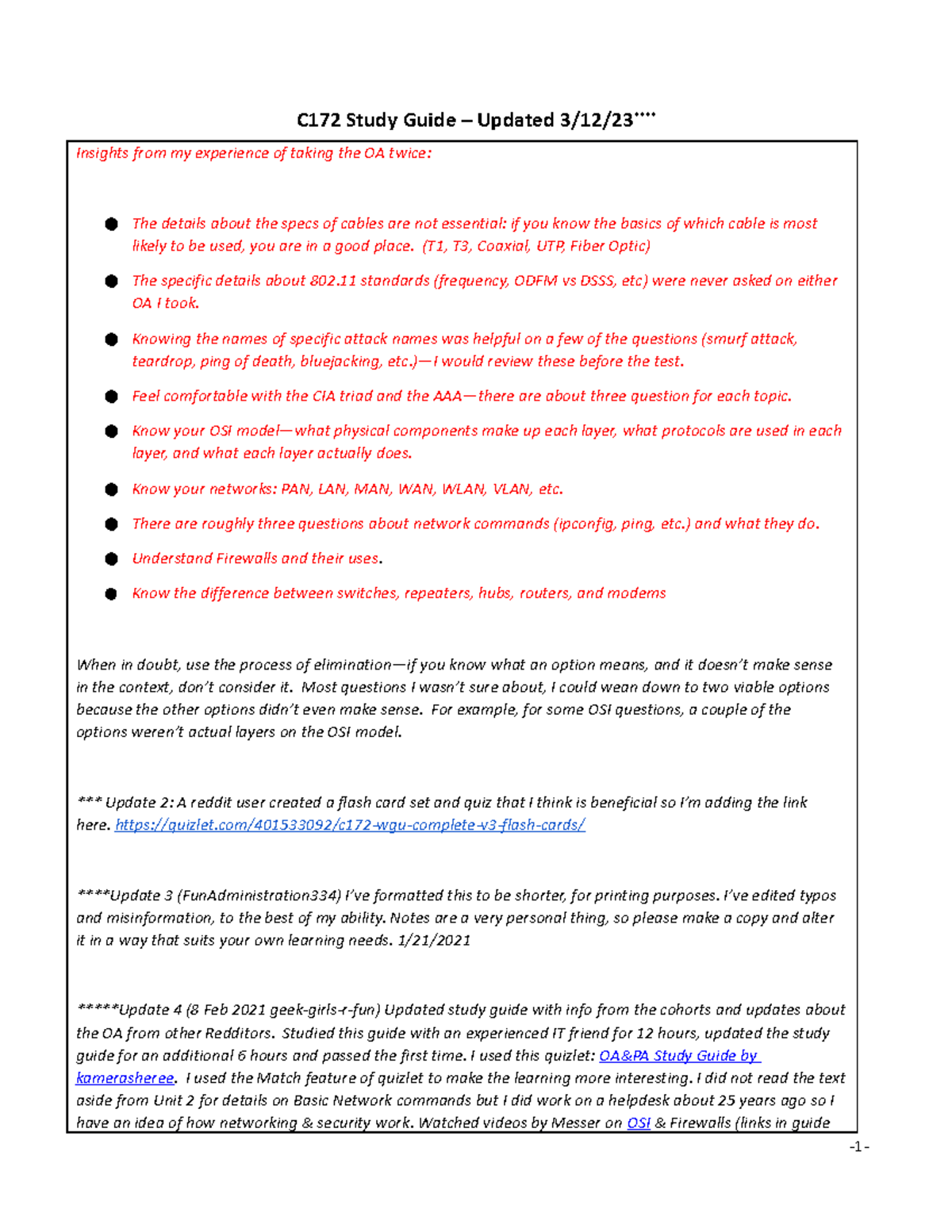 C172 Study Guide(Feb 2021 Update) copy - C172 Study Guide – Updated 3 ...