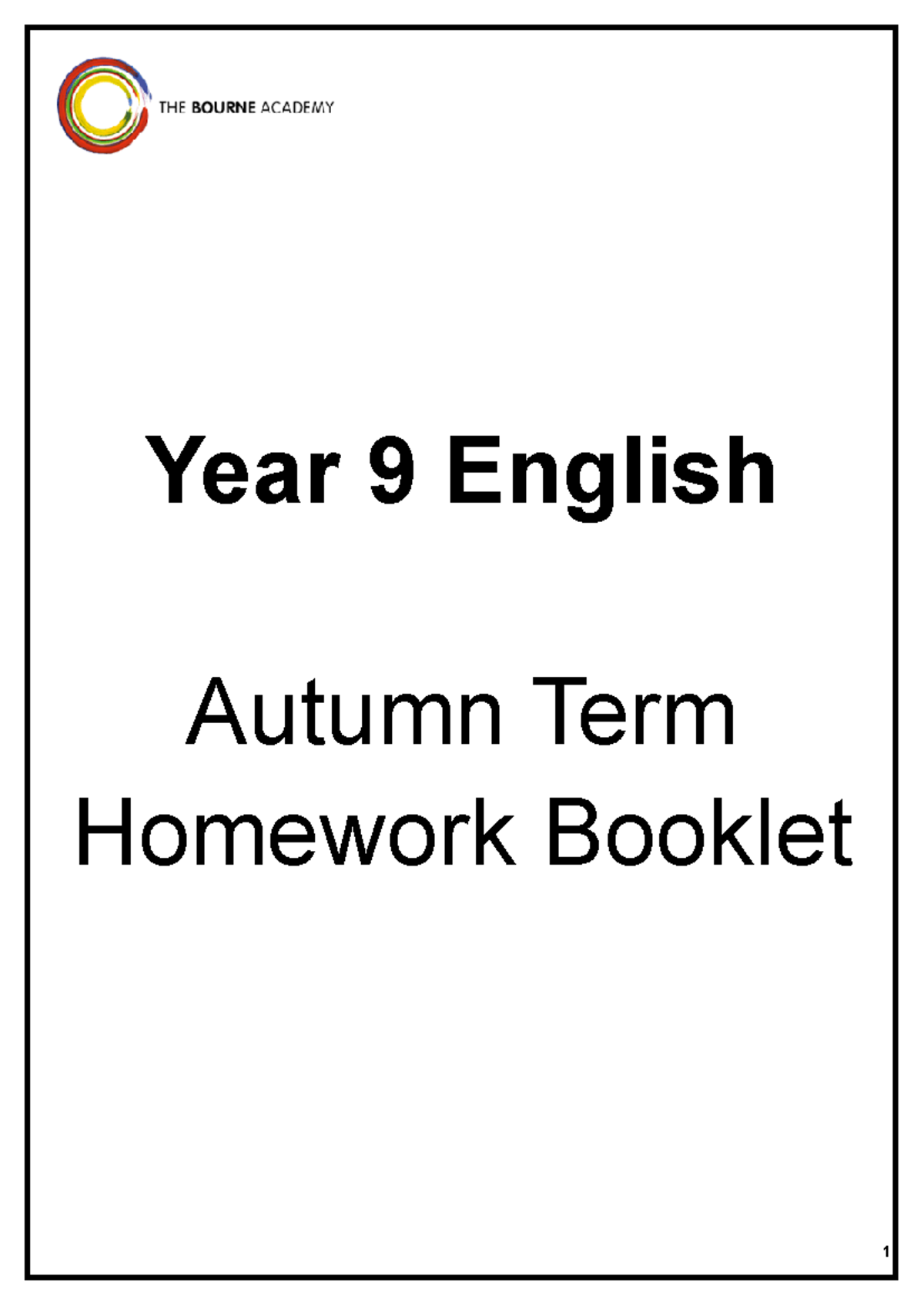 Writer's Techniques Exercise - 1 Year 9 English Autumn Term Homework ... image.