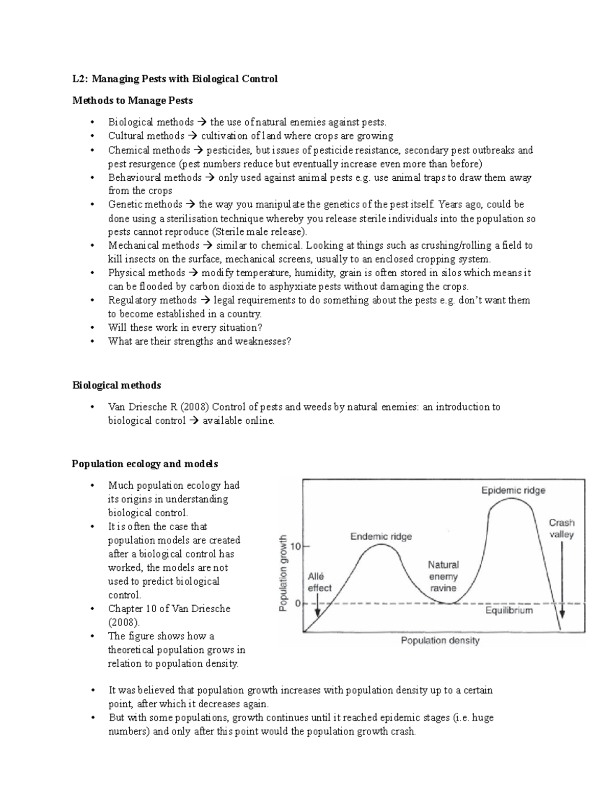 L2 - Managing pests with biological control - L2: Managing Pests with ...