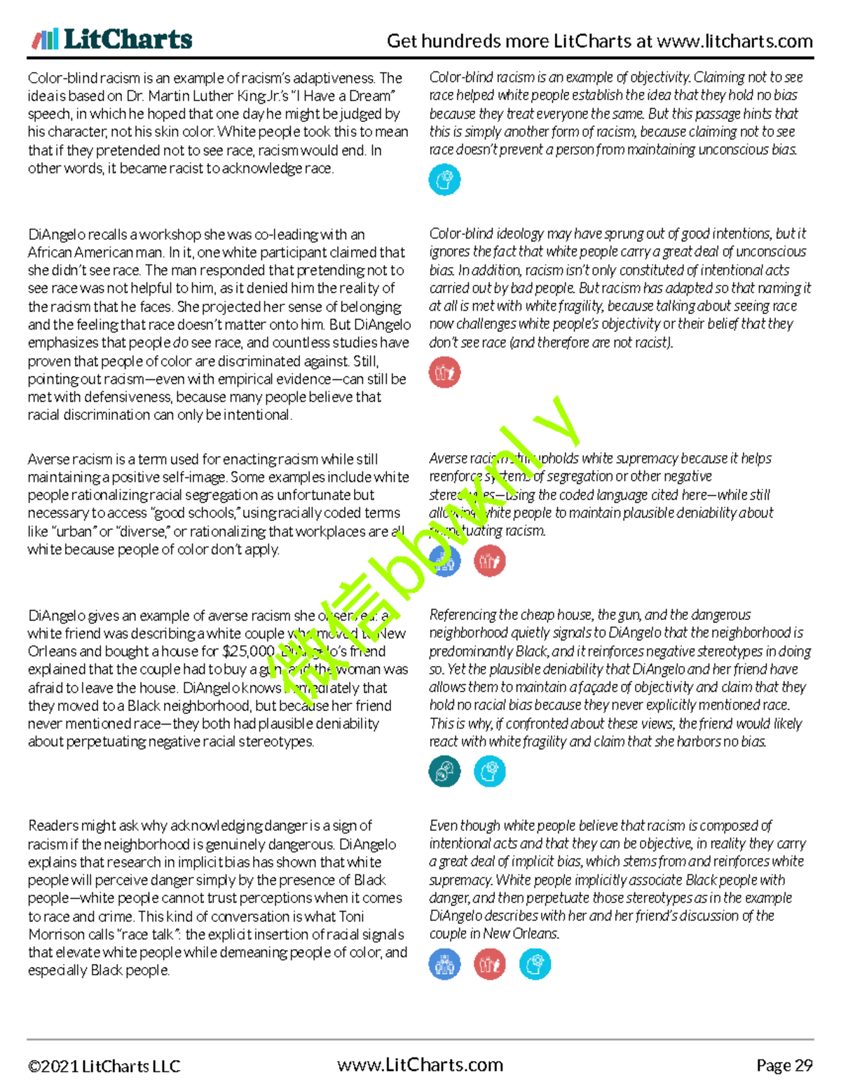 White-Fragility-Lit Chart 29 - Color-blind racism is an example of ...