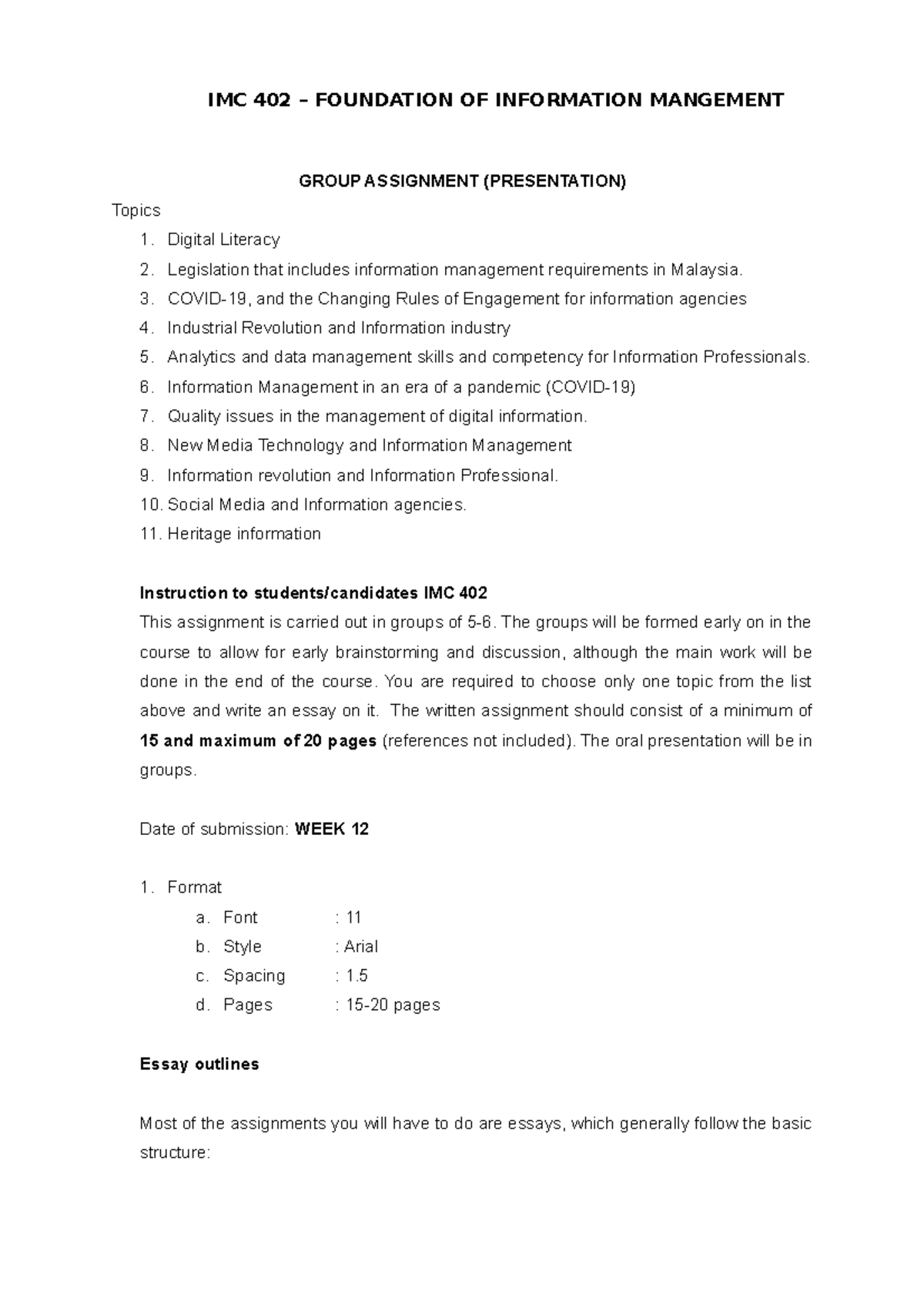 Assignment Individu Group Oct. 2020 Mar 2021 - Information Management ...