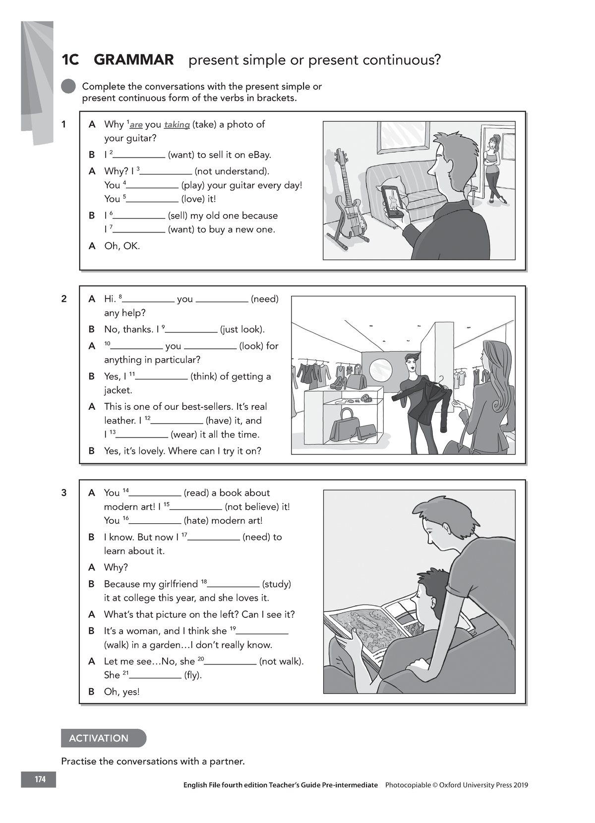 English File 4e Pre Intermediate Tg Pcm Grammar 1c 174174 English F Ile F Ourth Edition T 9527