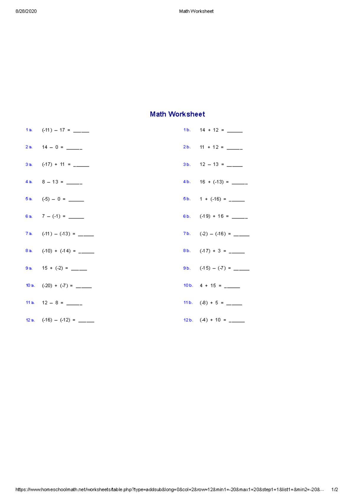 Math Worksheet 7 - notes - 8/28/2020 Math Worksheet - Studocu