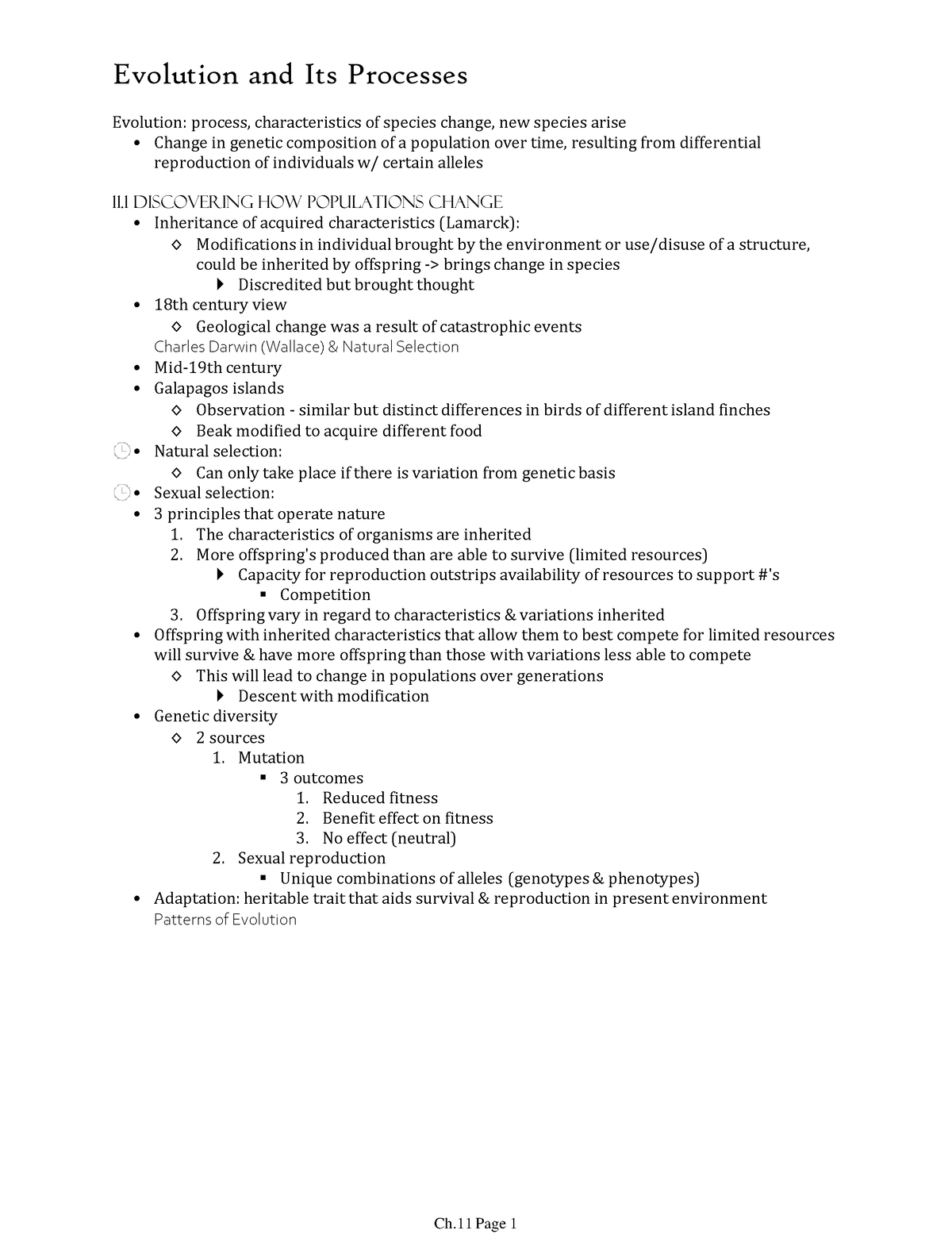 Evolution and Its Processes - Evolution: process, characteristics of ...