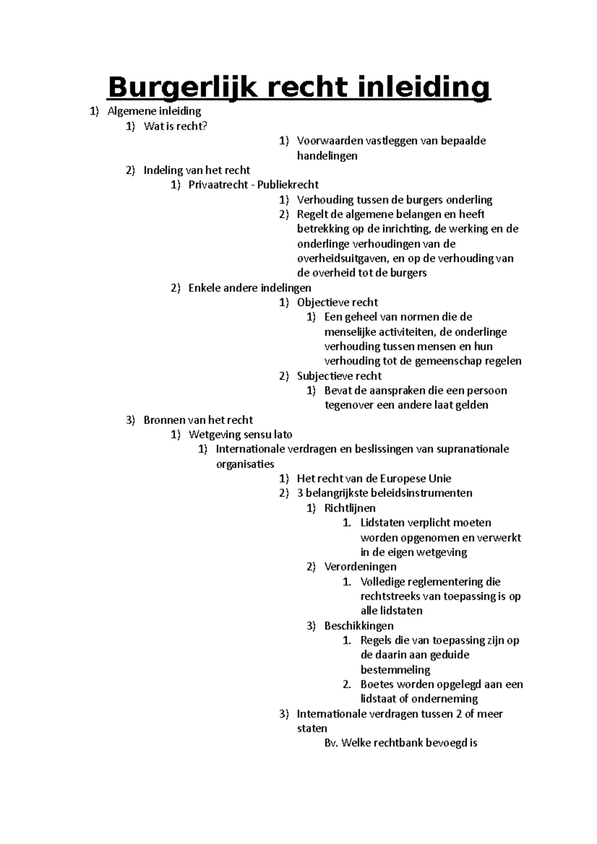 Burgerlijk Recht Samenvatting - Burgerlijk Recht Inleiding Algemene ...