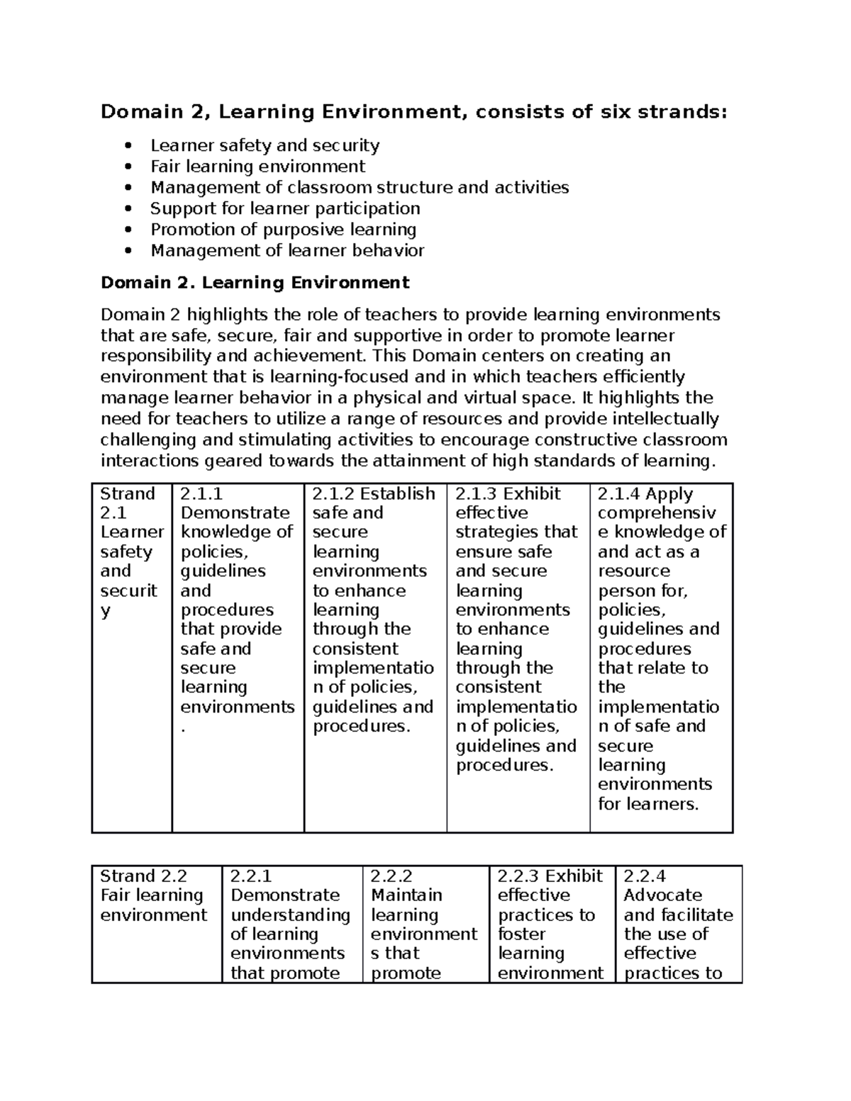 learning environment research papers